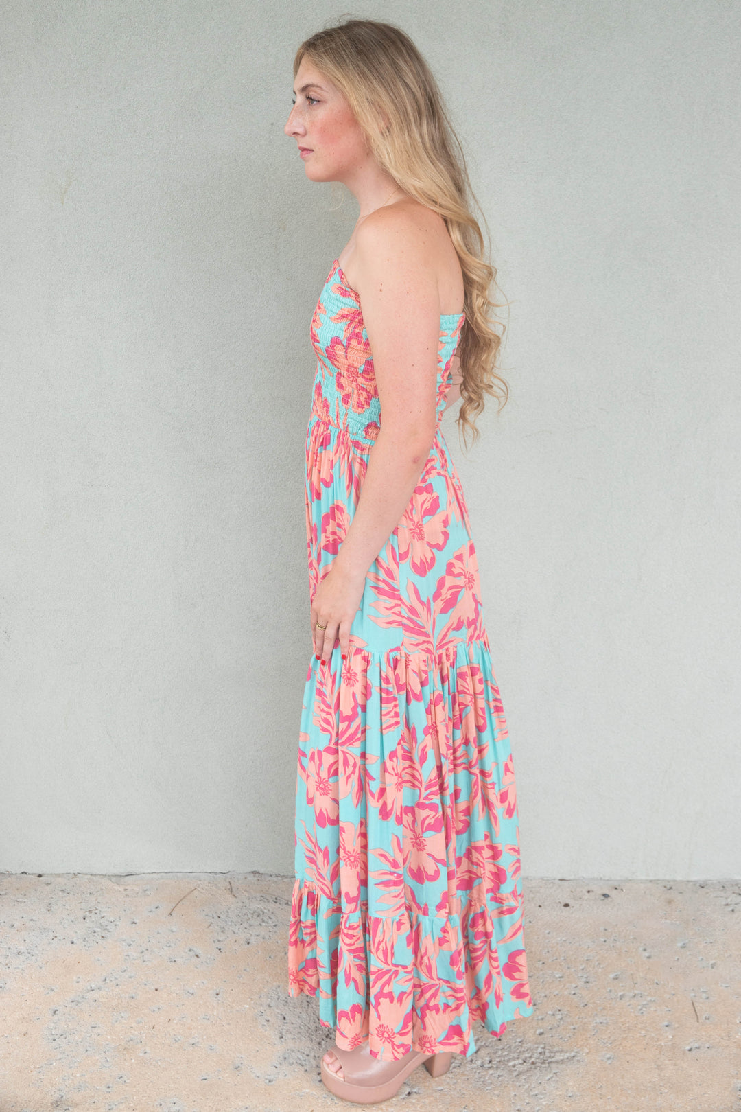Boracay Maxi Dress - Seychelles Turquoise