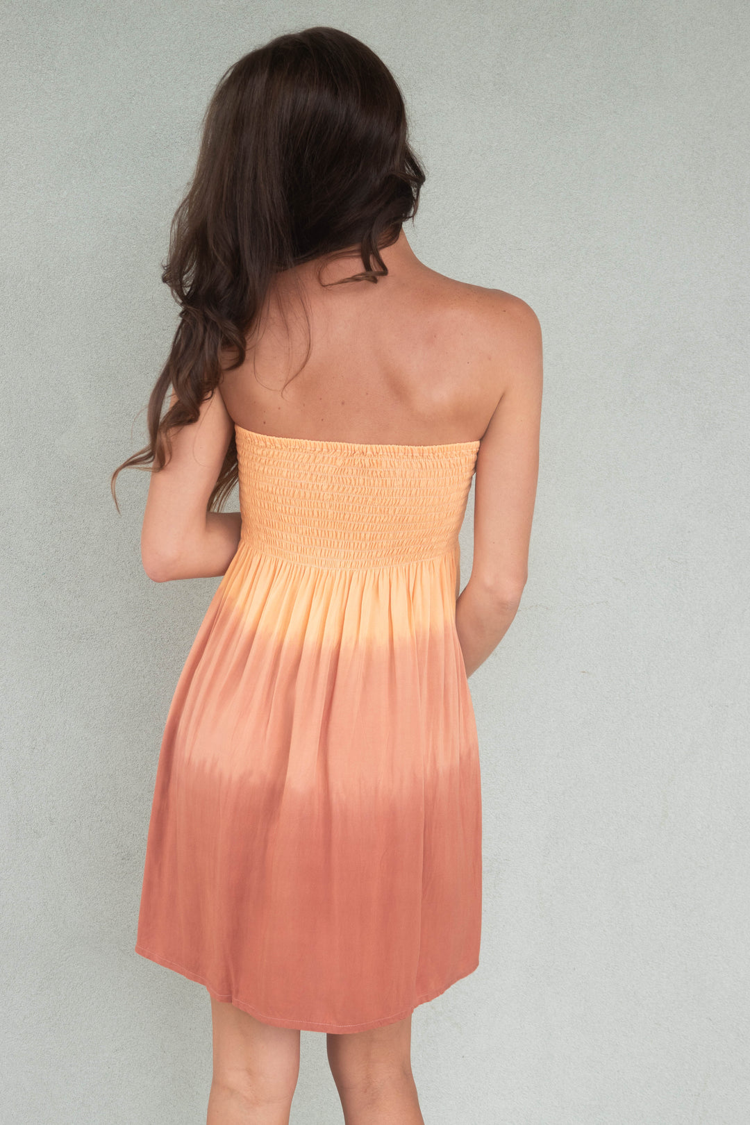 Shawna Mini Dress - Terracotta Ombre