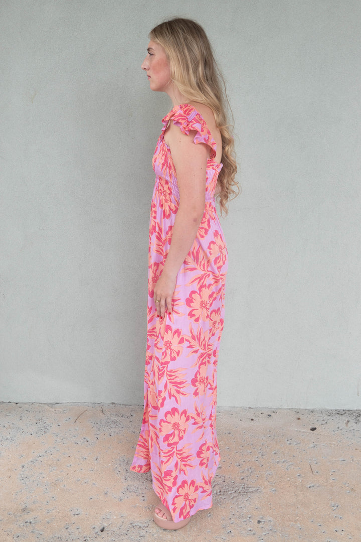 Hollie Maxi Dress - Seychelles Peach