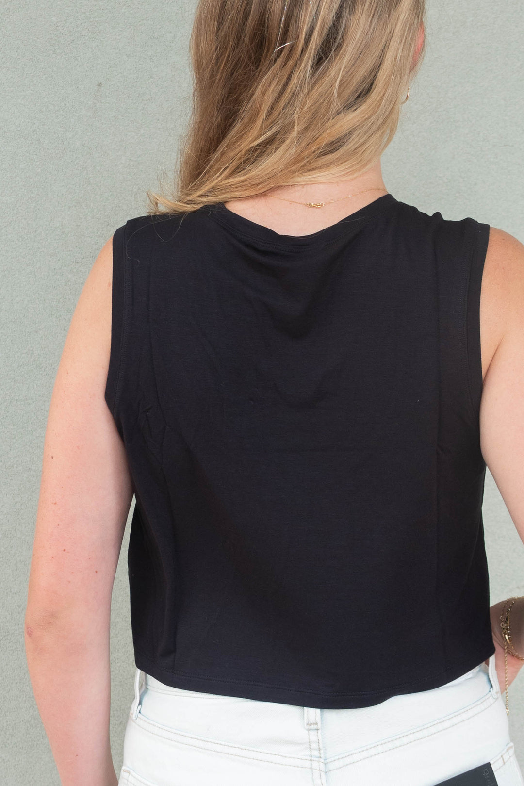 Sienna Jersey Tank - Black