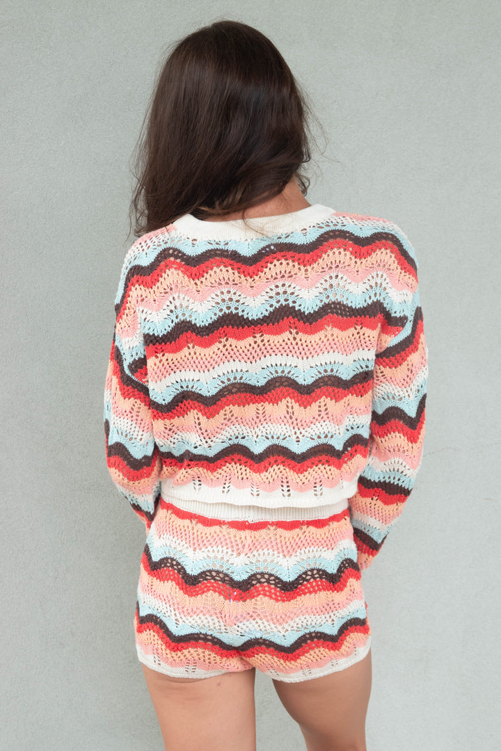 Ashby Crochet Short - Sunset Multi