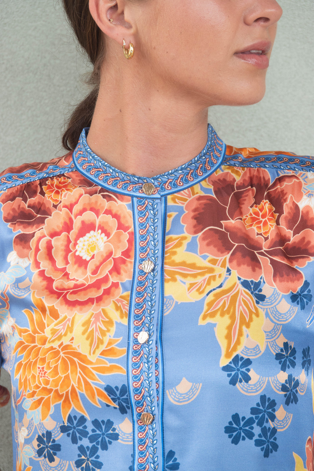 Scottie Blouse - Blue