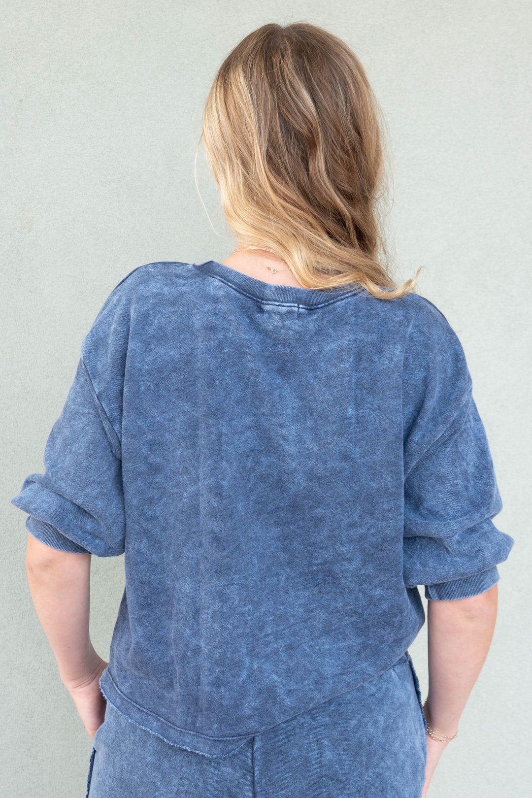 Julia Elbow Puff Sleeve Pullover - Nocturnal