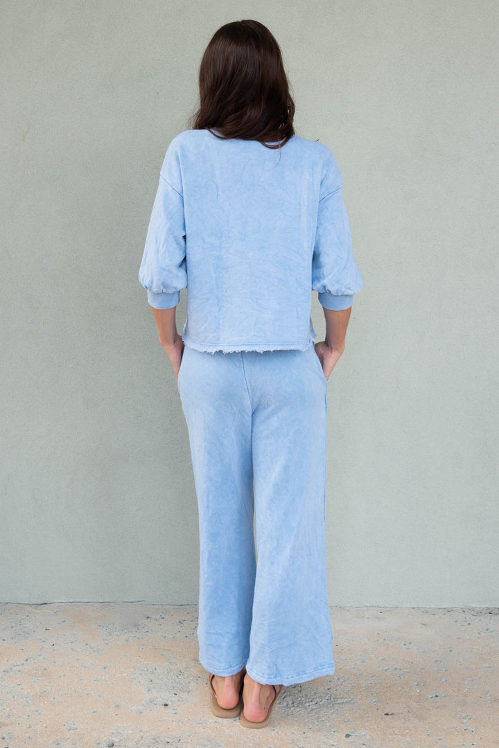 Jaden Crop Pant - Sky
