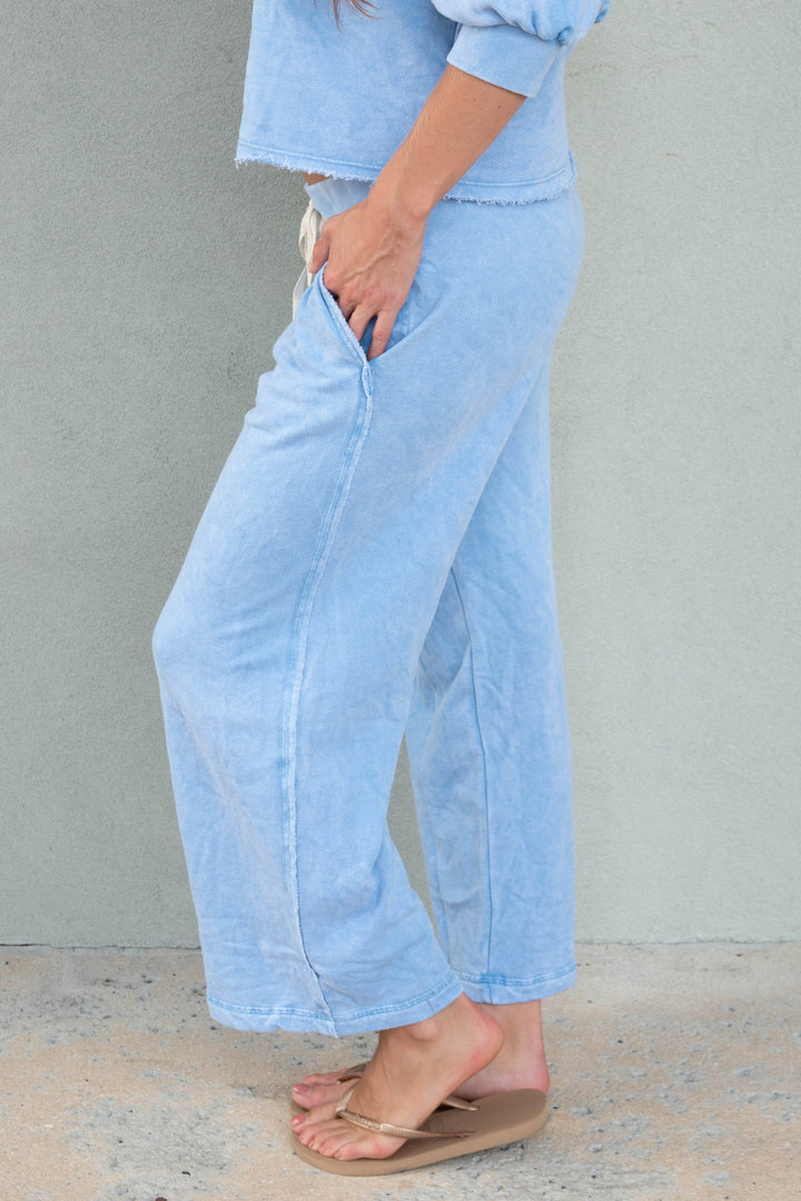 Jaden Crop Pant - Sky