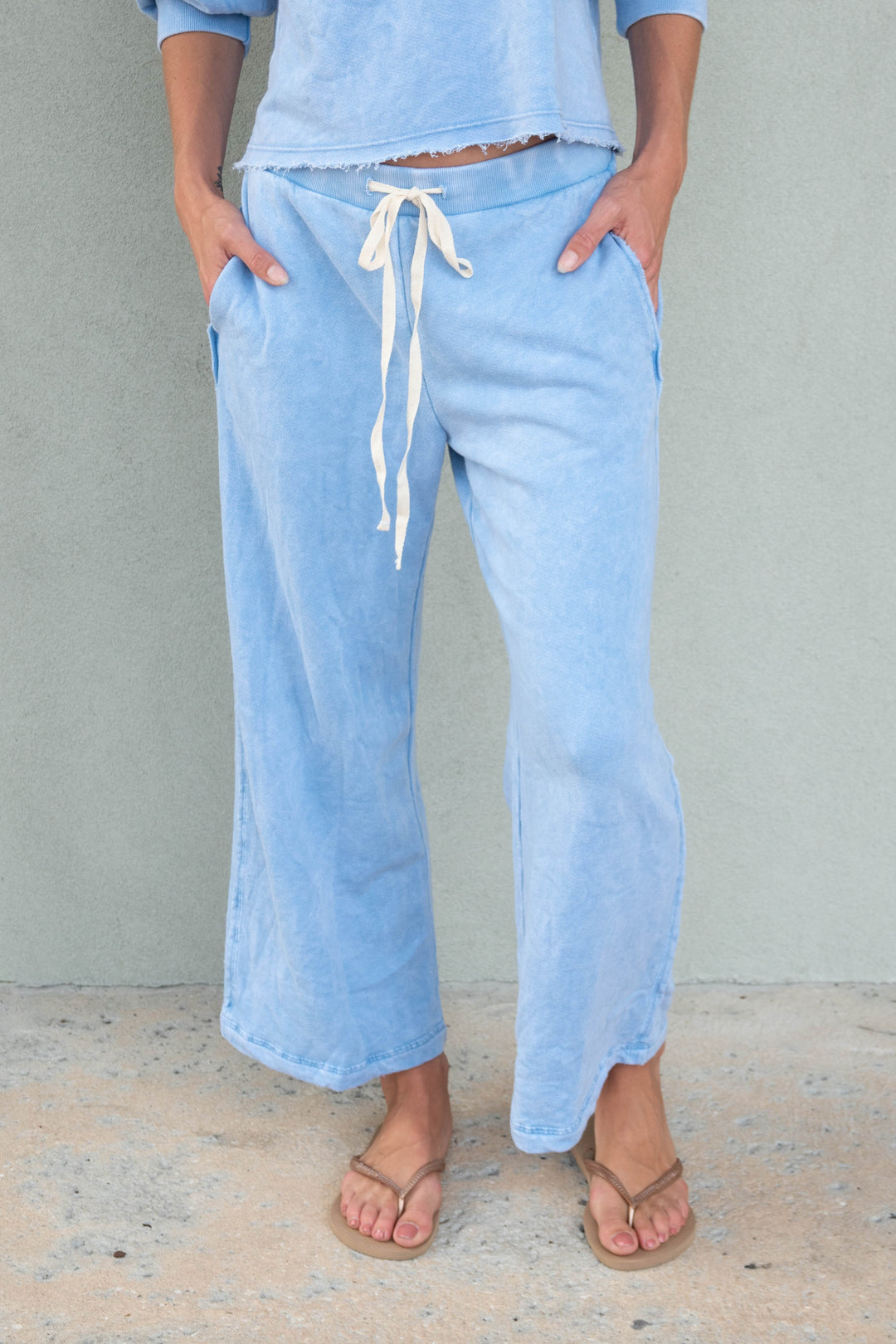 Jaden Crop Pant - Sky