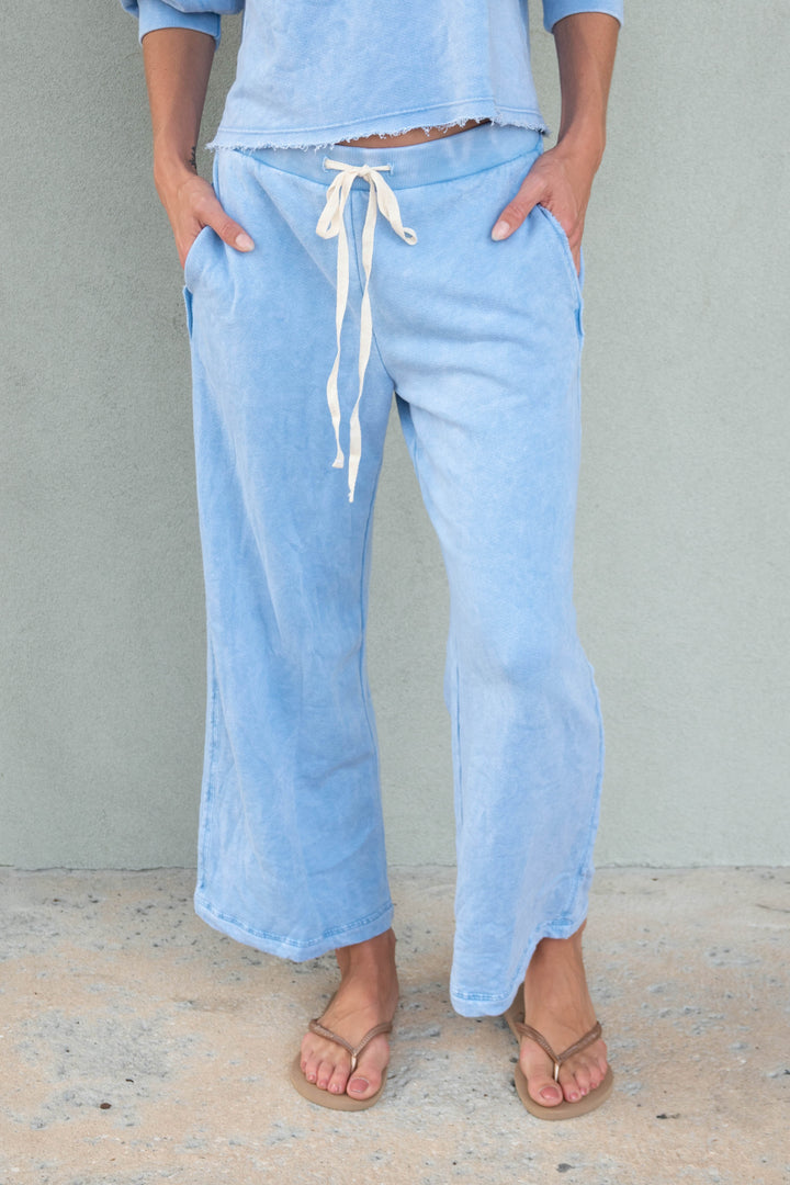 Jaden Crop Pant - Sky