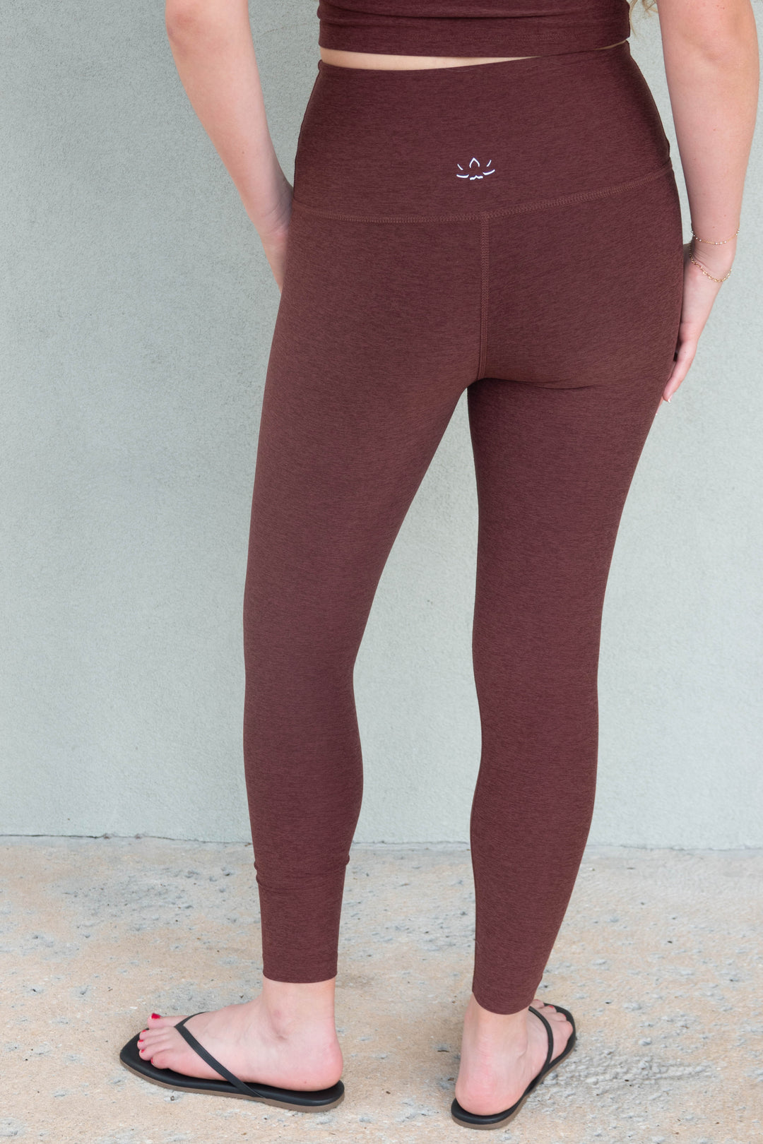Spacedye High Waist Midi Legging - Iced Mocha Heather