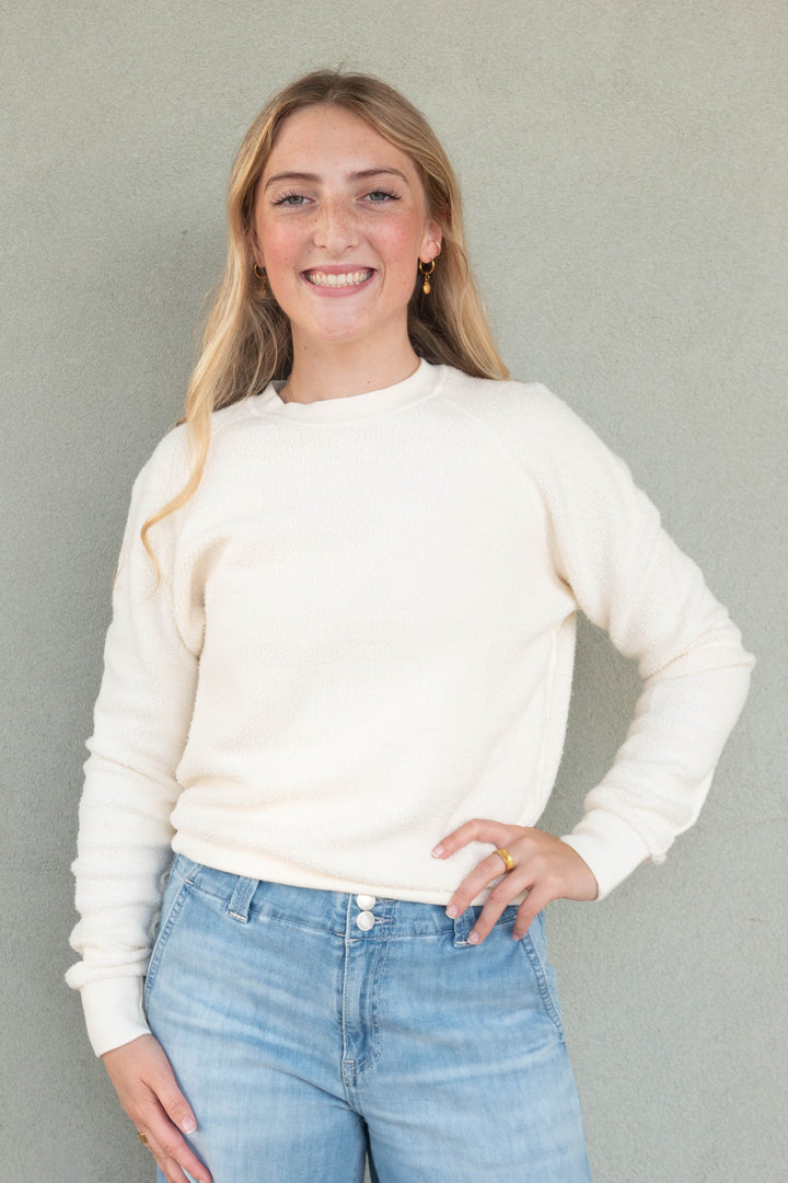 Ziggy Inside Out Sweatshirt - Bright Ivory