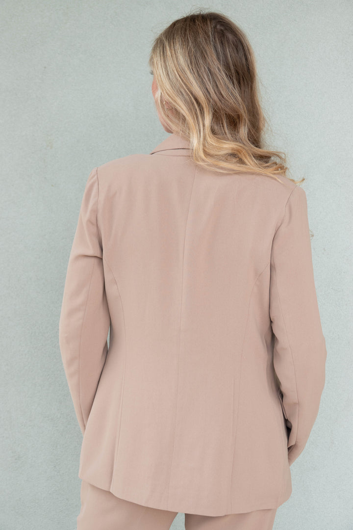 Scarlett Flap Pocket Blazer - Tan