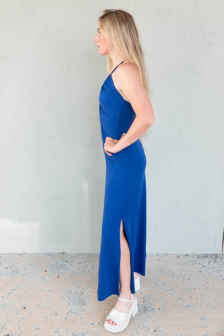 Keyhole Maxi Dress - Royal