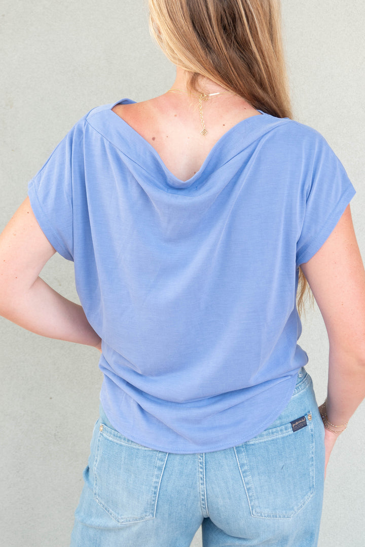 Cupro Tie Front Top - Peri