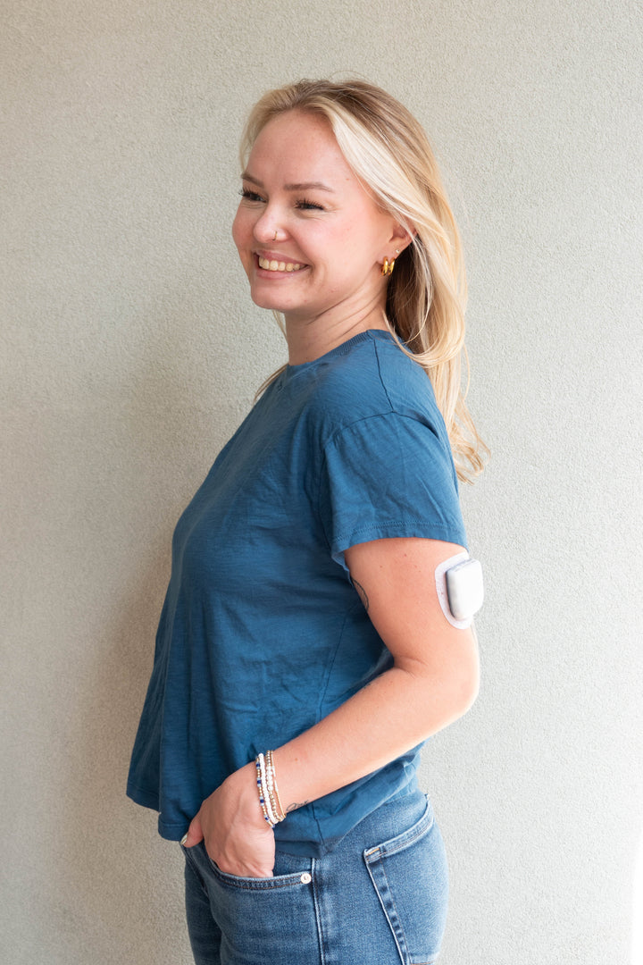 Grayson Crop Tee - Lagoon