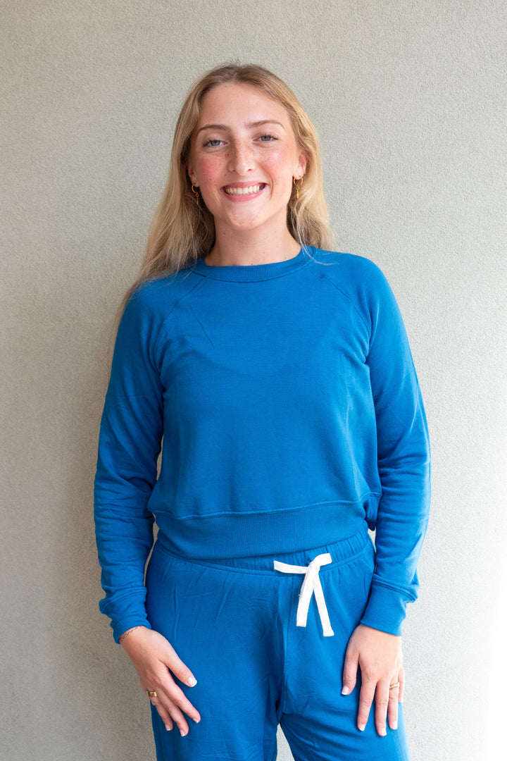 Brooks Fleece Sweatshirt - Classic Blue