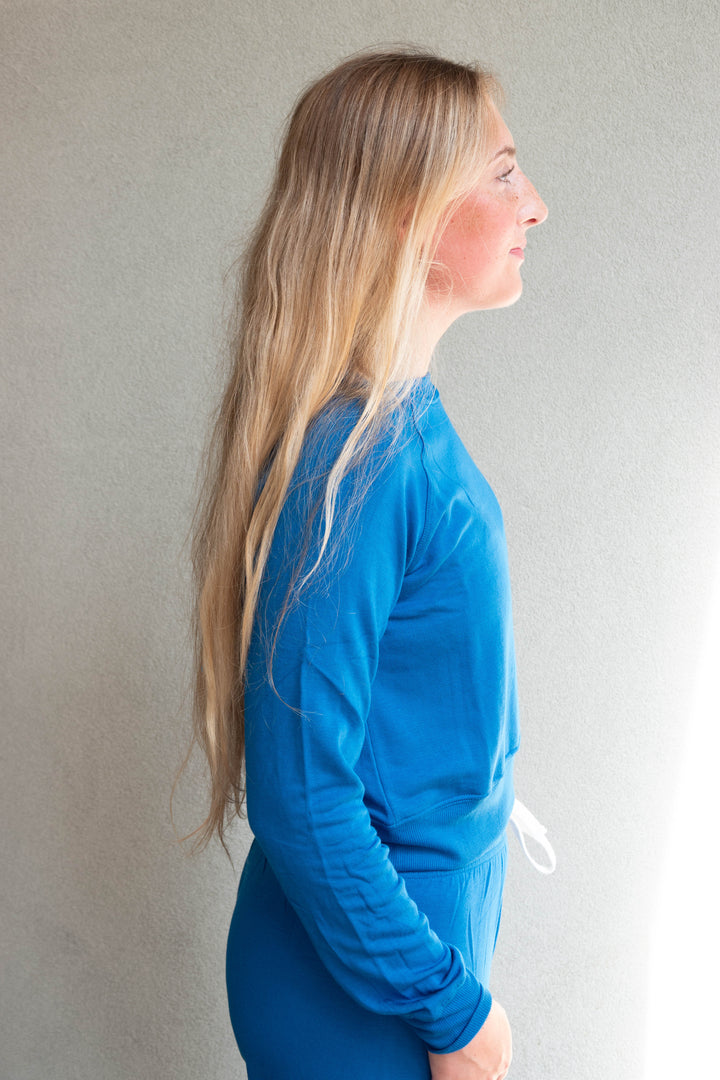 Brooks Fleece Sweatshirt - Classic Blue