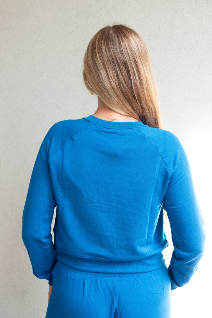 Brooks Fleece Sweatshirt - Classic Blue