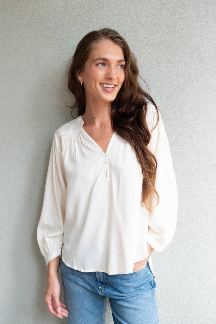 Ashlyn Blouse - Cream