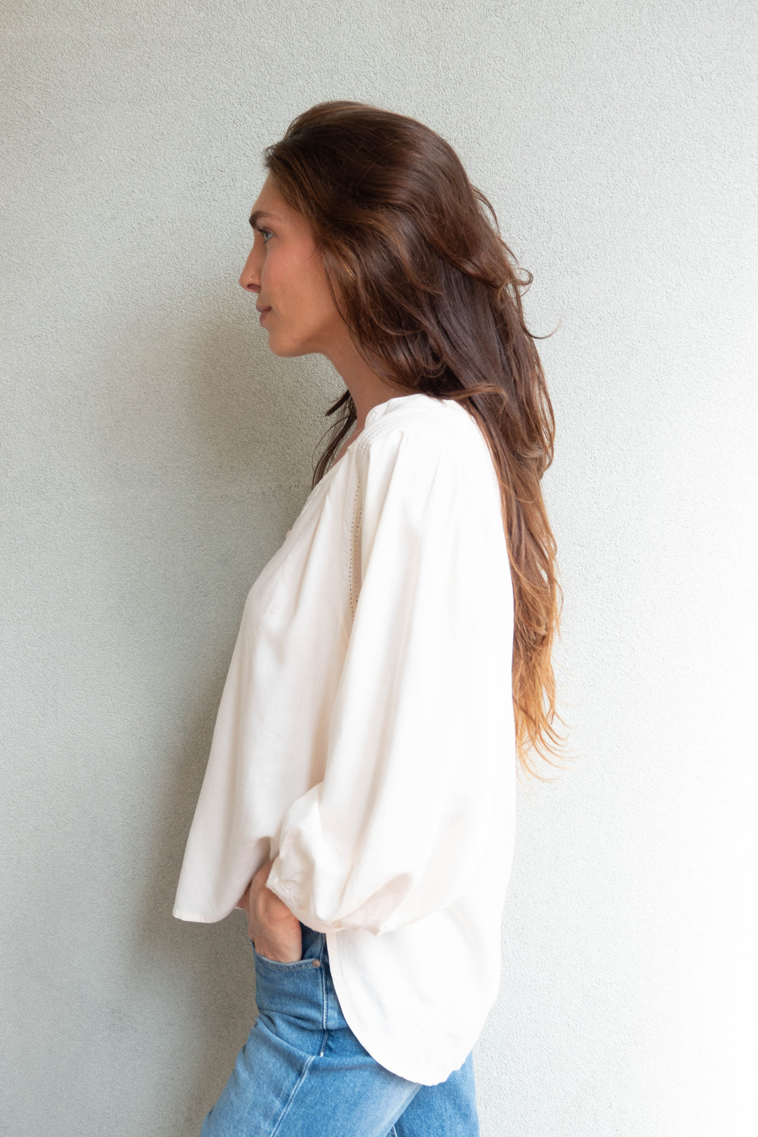 Ashlyn Blouse - Cream