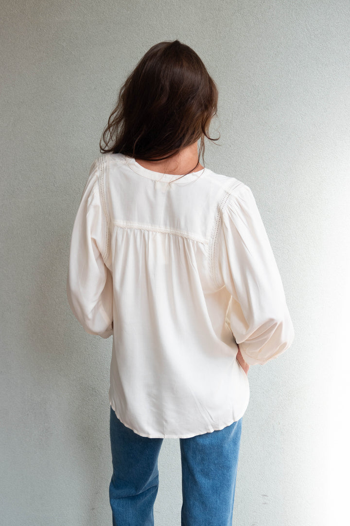 Ashlyn Blouse - Cream