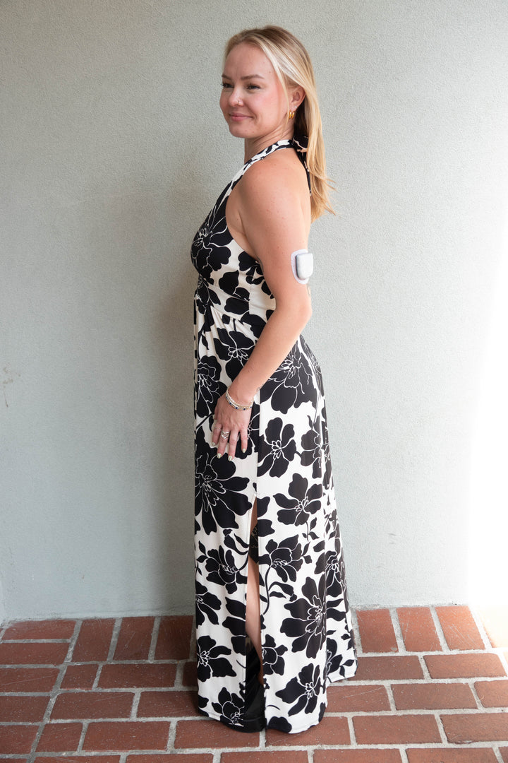 Stretch Halter Maxi Dress - Eloise