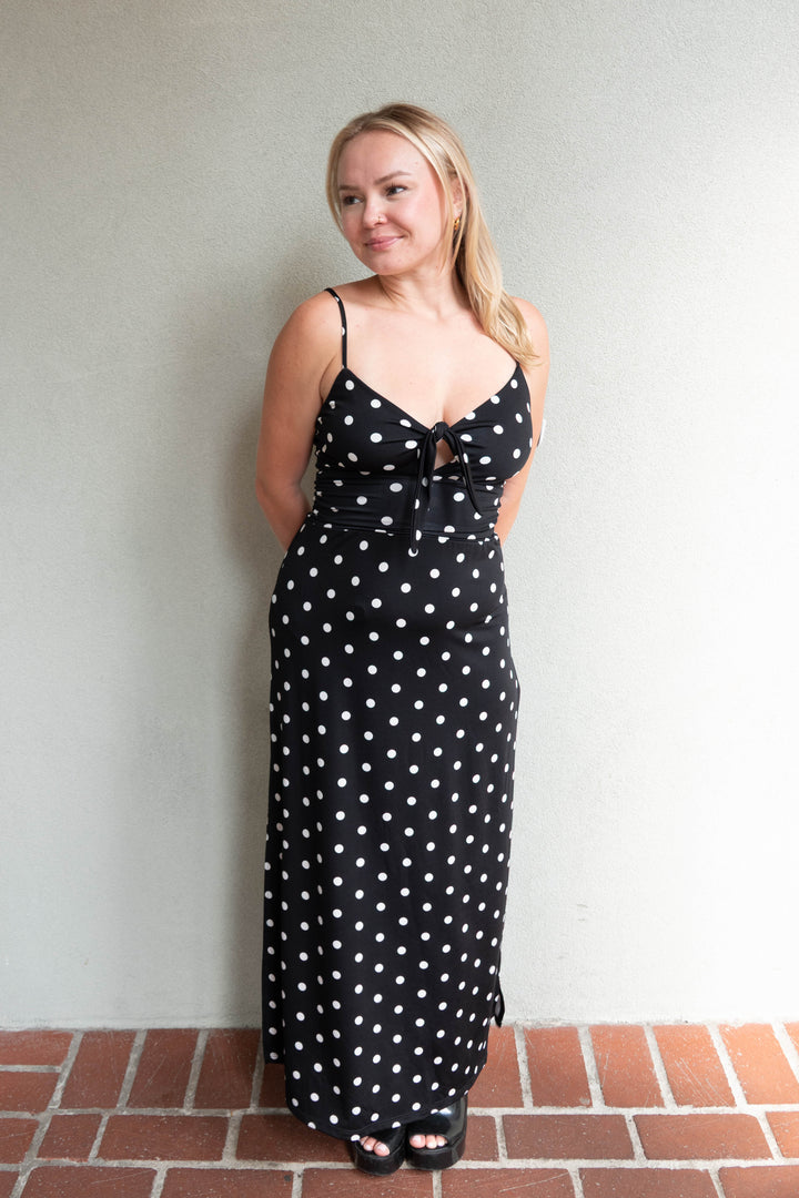 Front Tie Midi Dress - Lolita