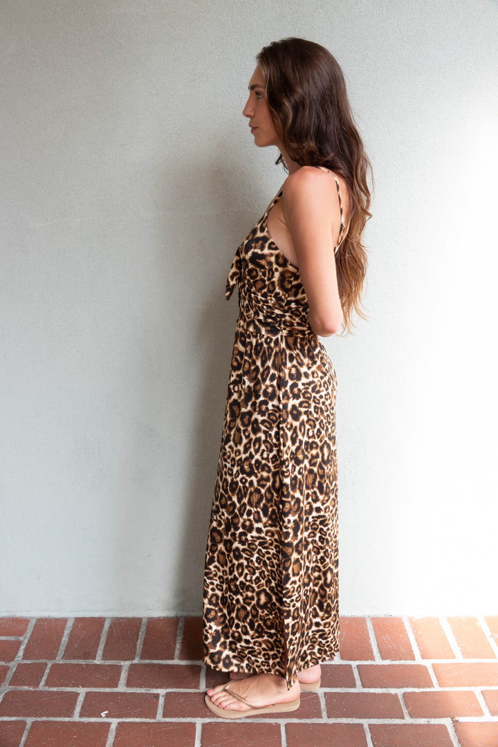 Front Tie Midi Dress - Savannah