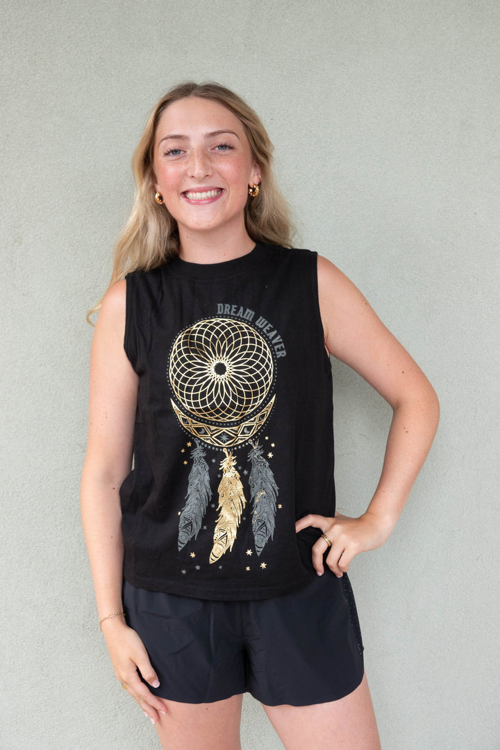 Dream Weaver Vibe Tank - Black