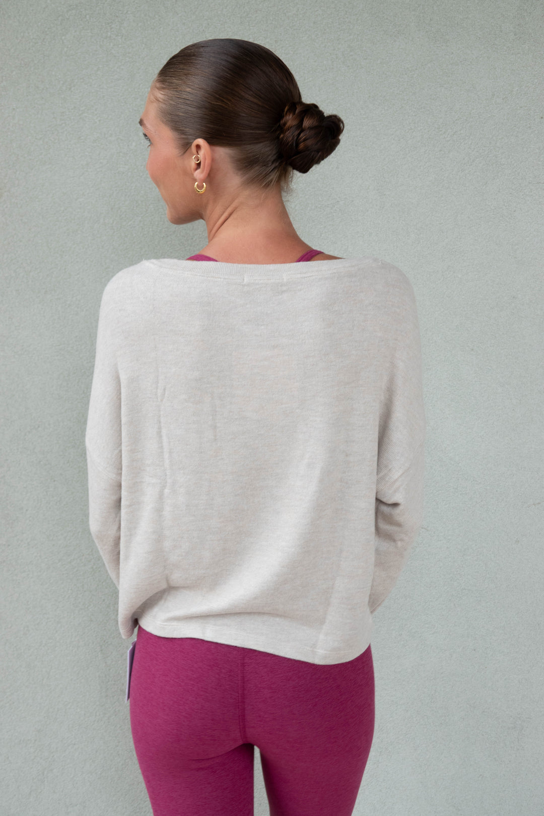 LuxeLayer Pullover - Oatmeal Heather