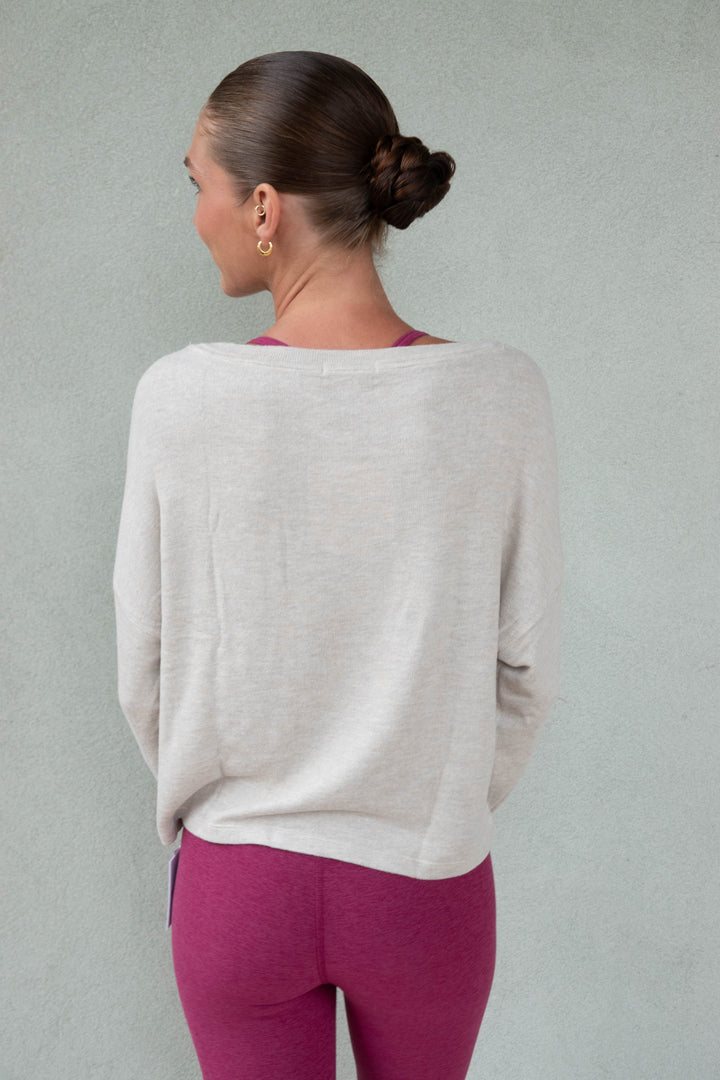 LuxeLayer Pullover - Oatmeal Heather