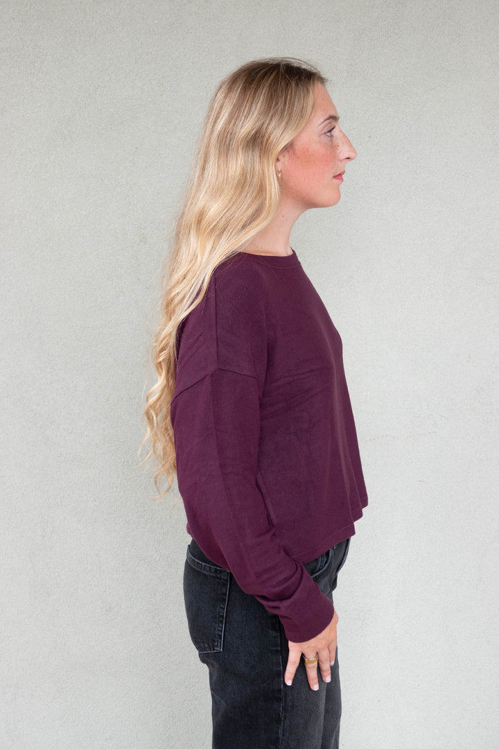LuxeLayer Pullover - Cabernet