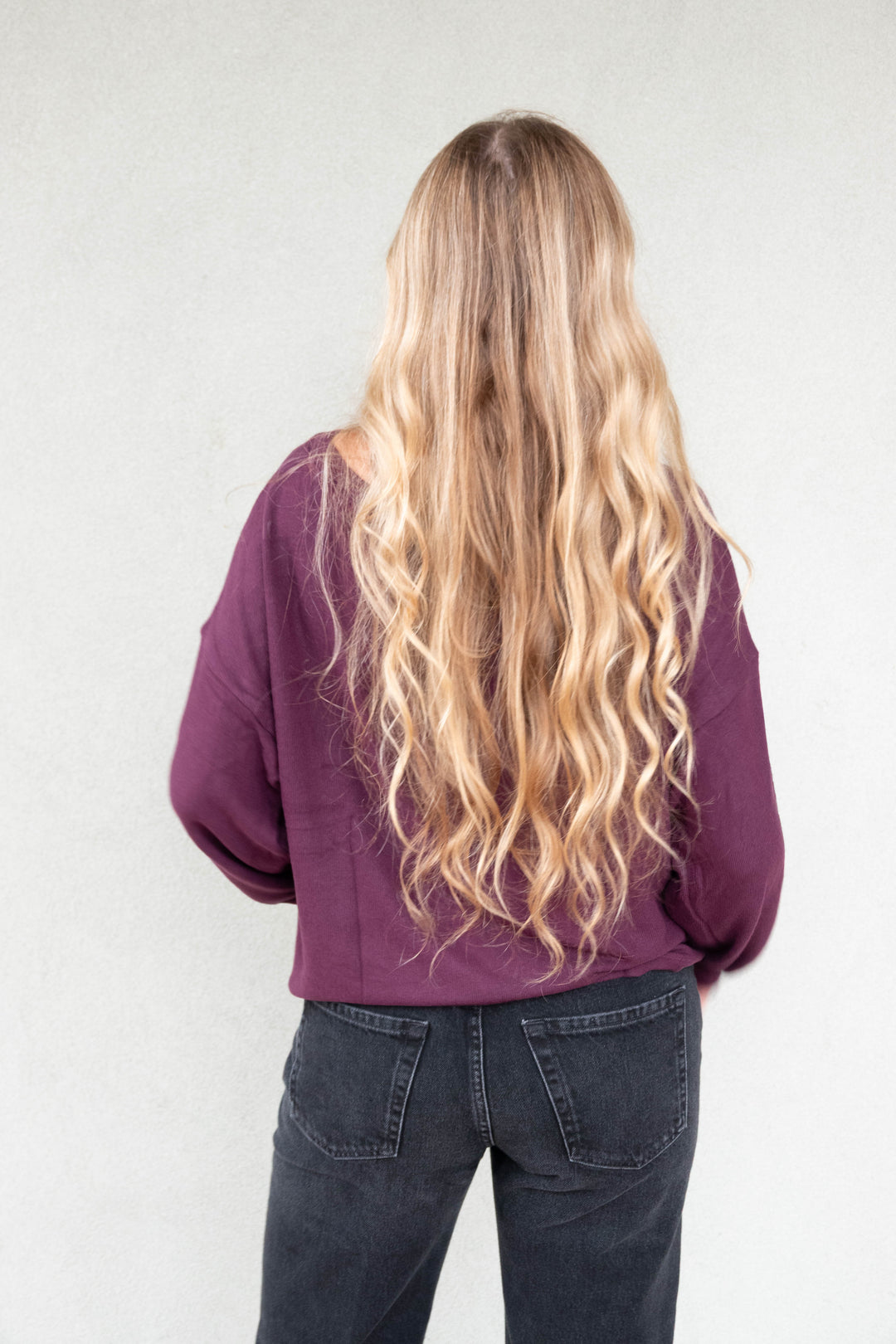 LuxeLayer Pullover - Cabernet