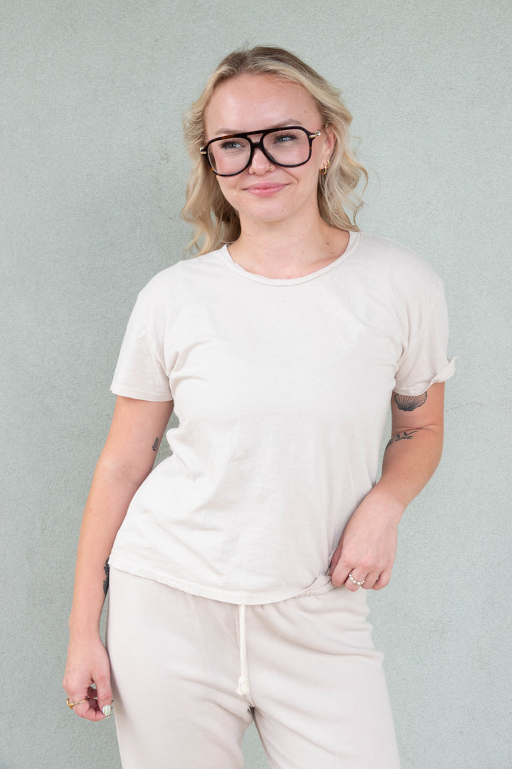 Harley Boxy Crew Tee - Whitecap Grey