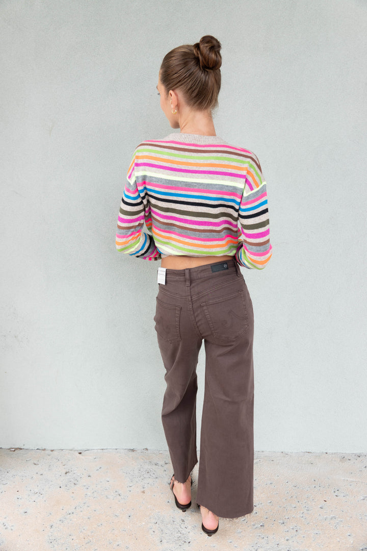 Saige Wide Leg Crop - Sulfur Burnt Umber