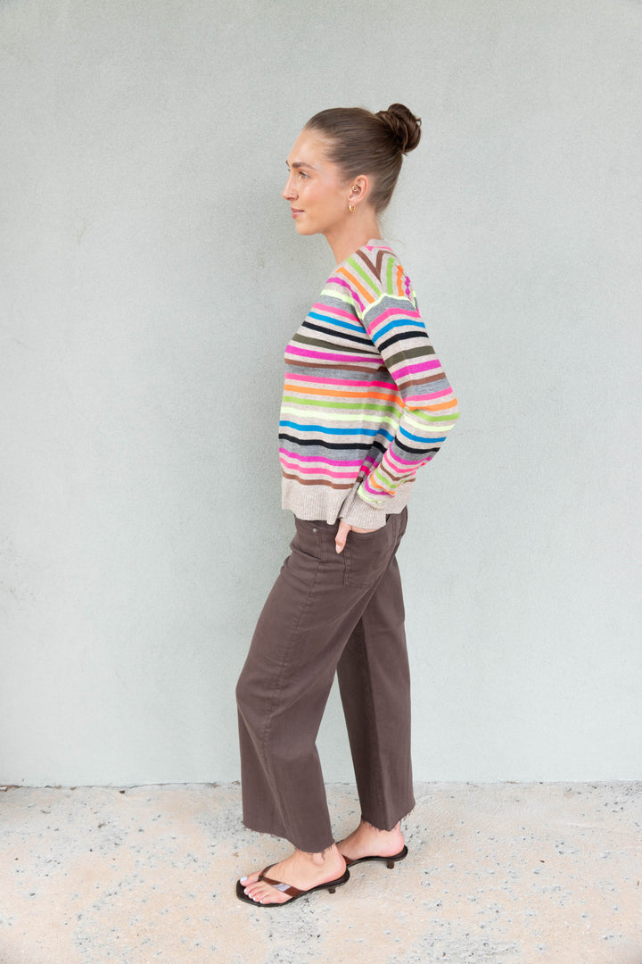 Saige Wide Leg Crop - Sulfur Burnt Umber