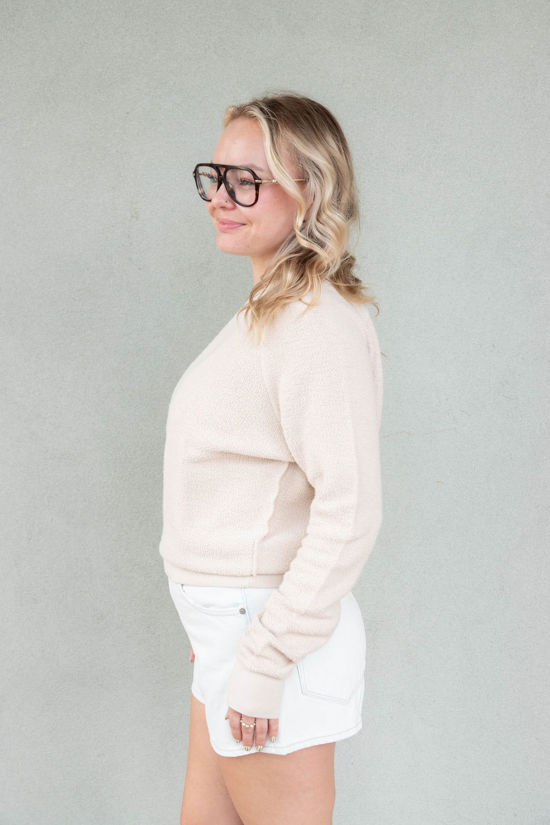 Ziggy Inside Out Sweatshirt - Whitecap Grey