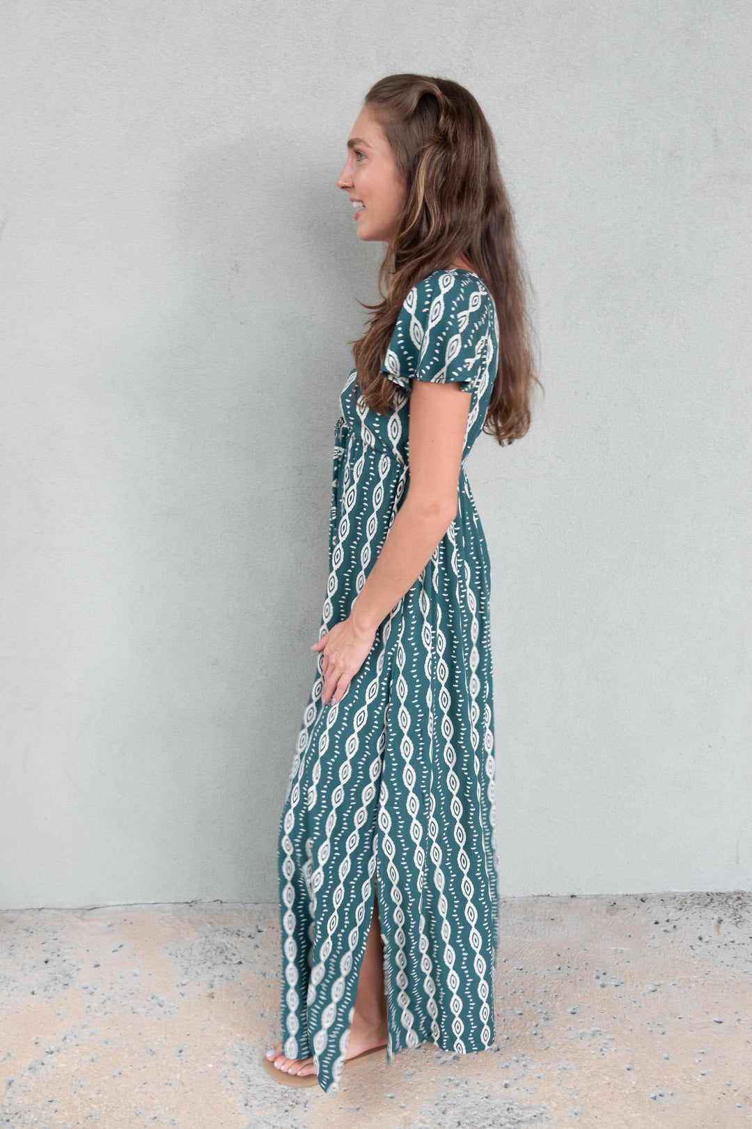 Avelle Maxi Dress - Axis Green