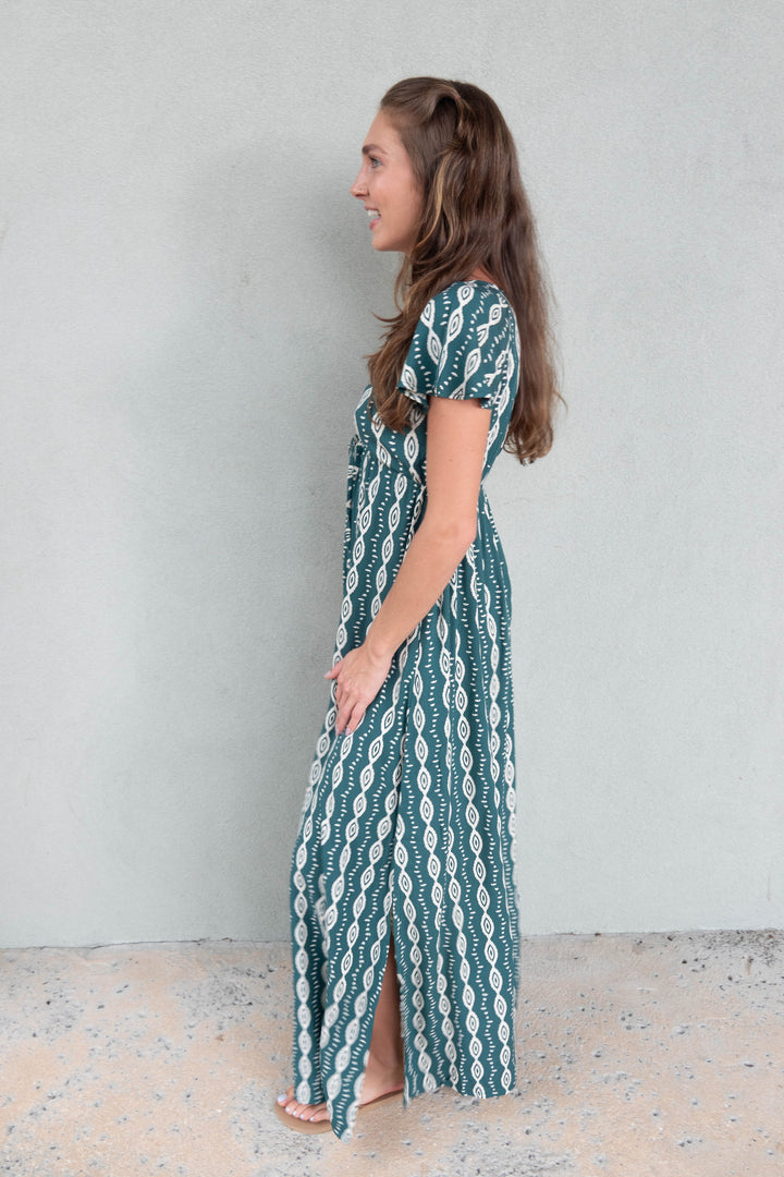 Avelle Maxi Dress - Axis Green