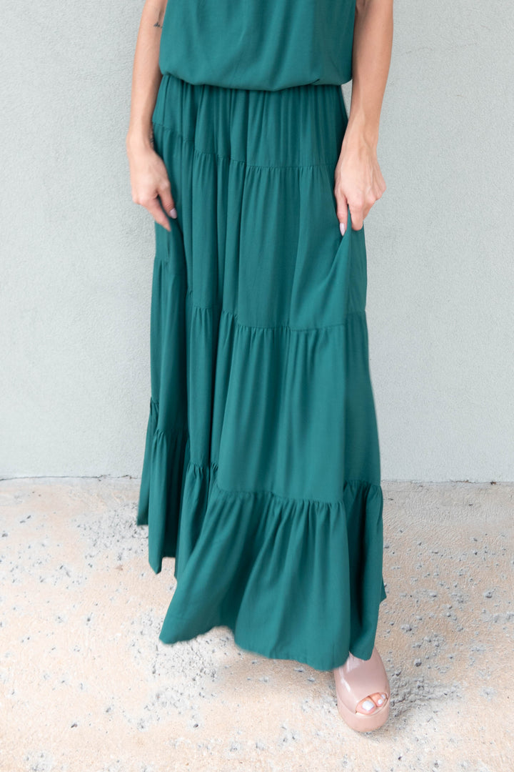 Belle Maxi Skirt - Green