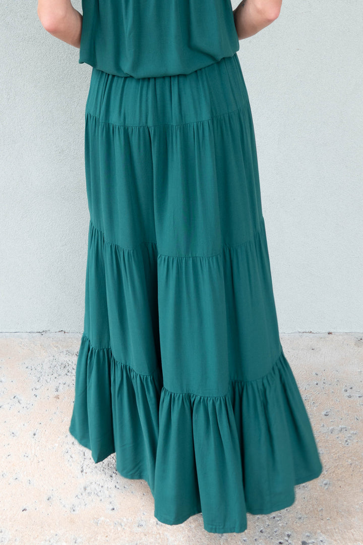 Belle Maxi Skirt - Green