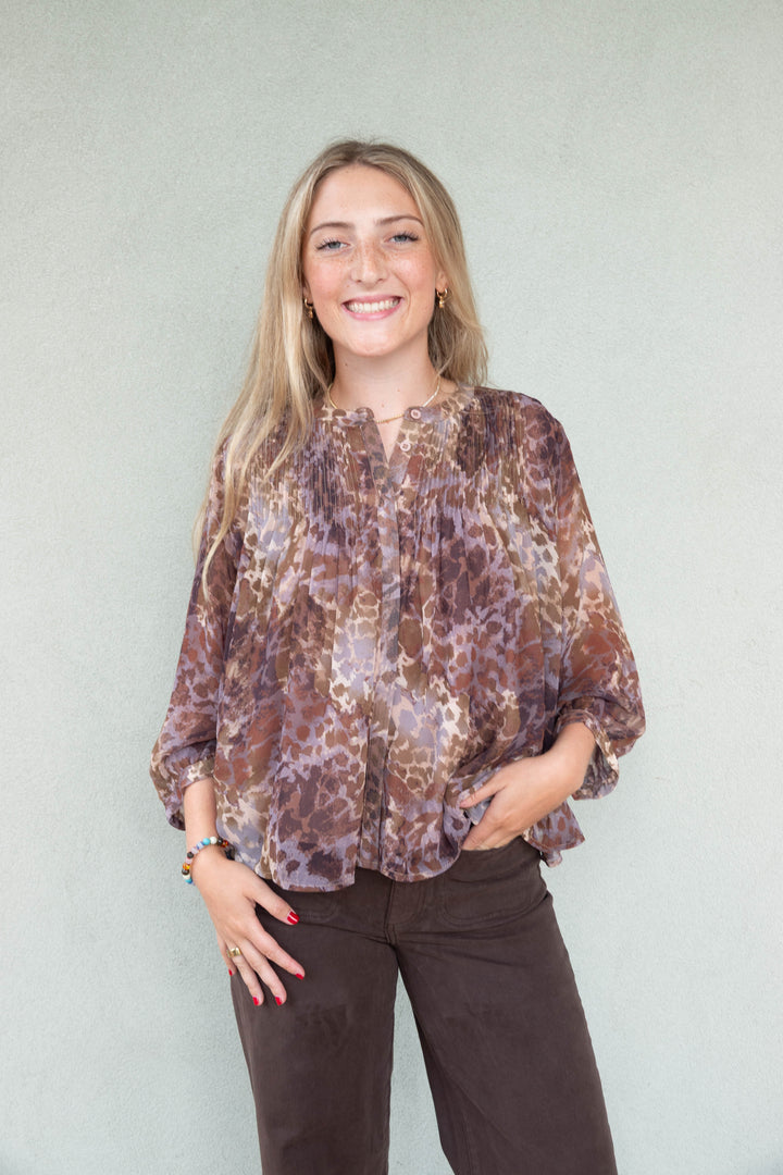 Jill Blouse - Dusty Safari