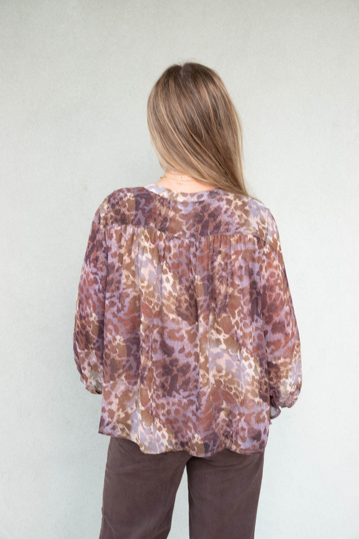 Jill Blouse - Dusty Safari