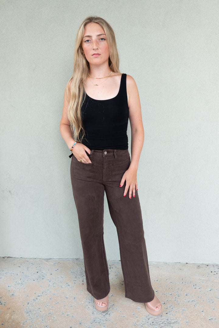 Anessa 31" w/Yoke Pockets - Rich Chocolate