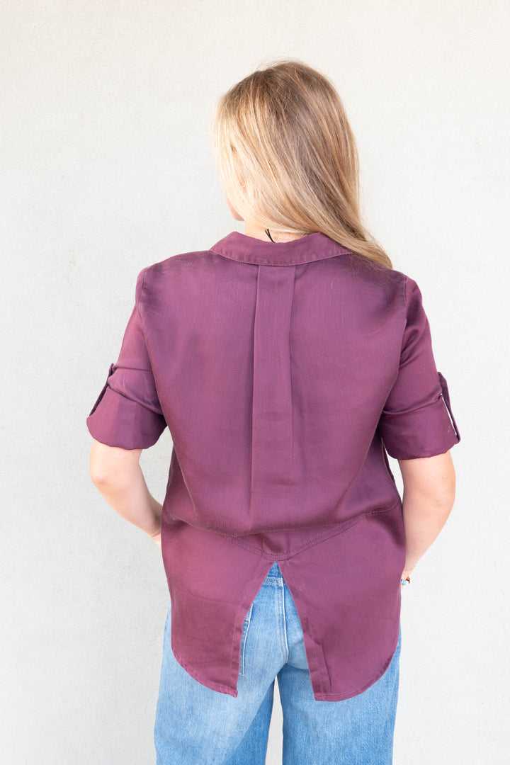 Riley Button Down Shirt - Irish Plum