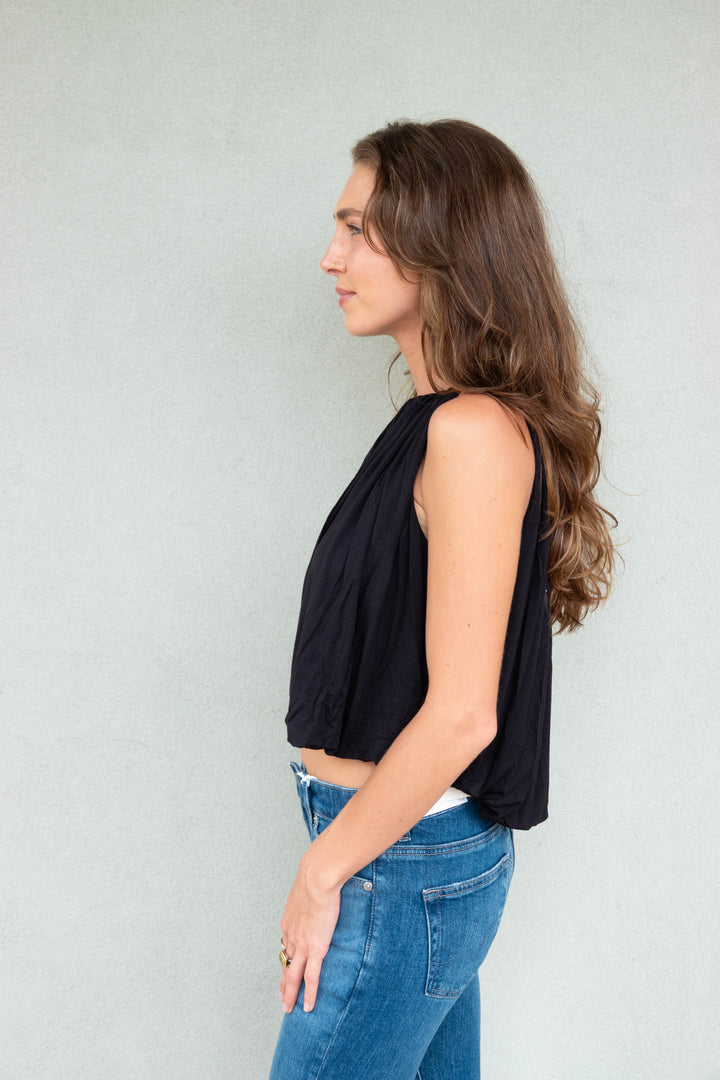Maya Bubble Top - Black