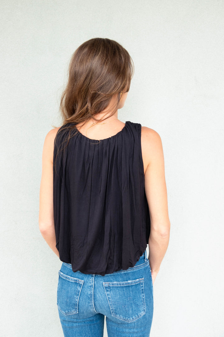 Maya Bubble Top - Black