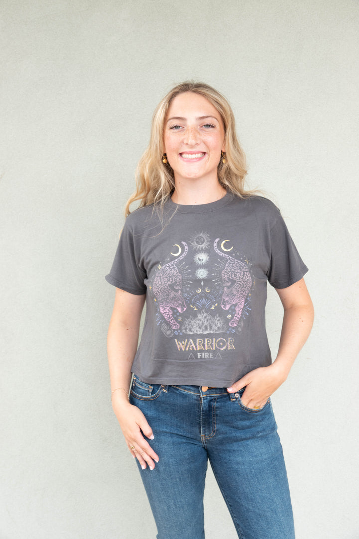 Leopard Spirit Mercury Tee - Vintage Black