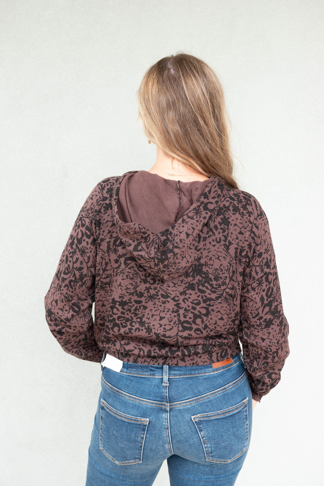 Leopard Knit Shiloh Hoodie - Earth