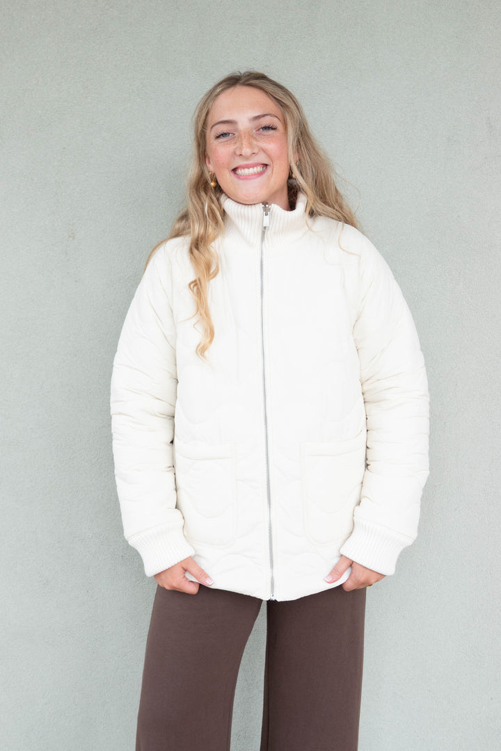 Roam Reversible Jacket - Bone/Riverbed