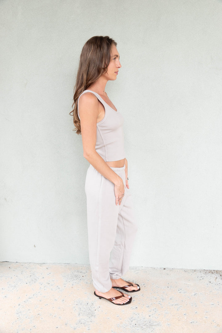 Stevie Sweatpant - Cloud Gray