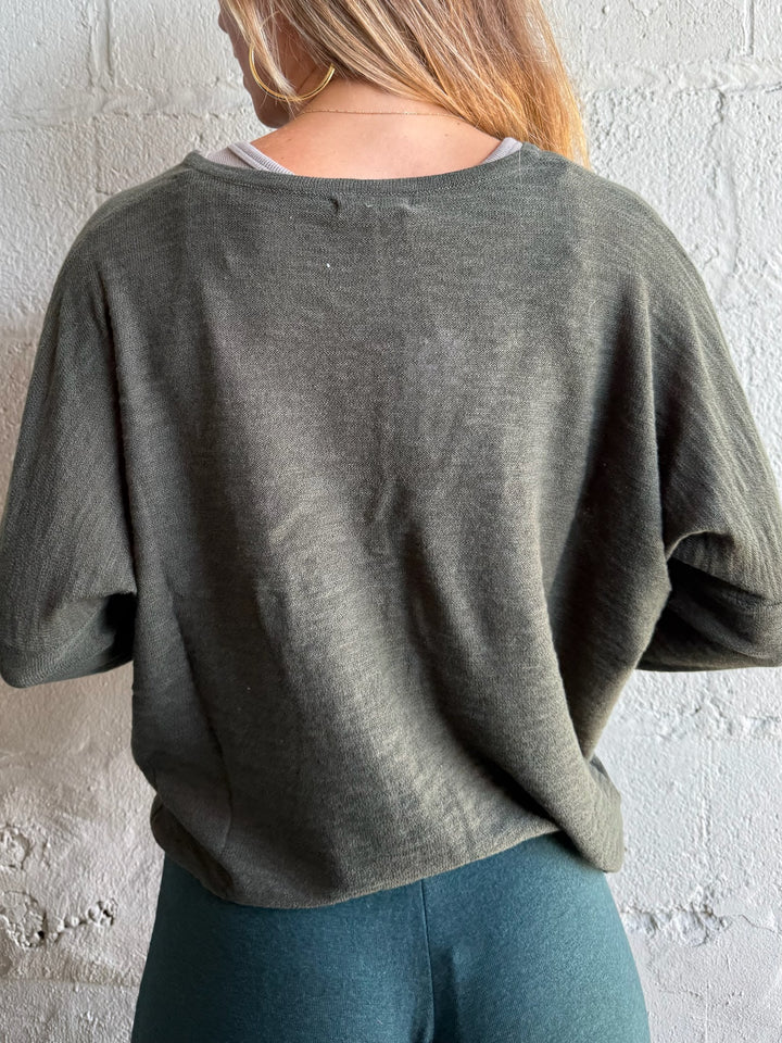 Dolphin Knit Sweater - Kelp